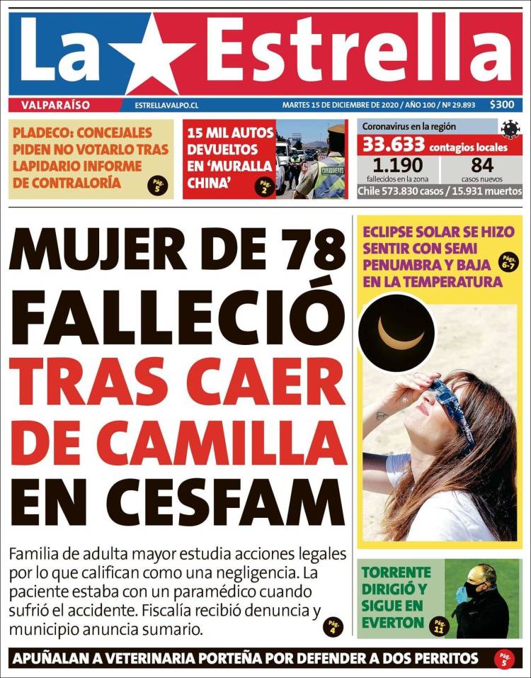 Portada de Estrella de Valparaiso (Chile)