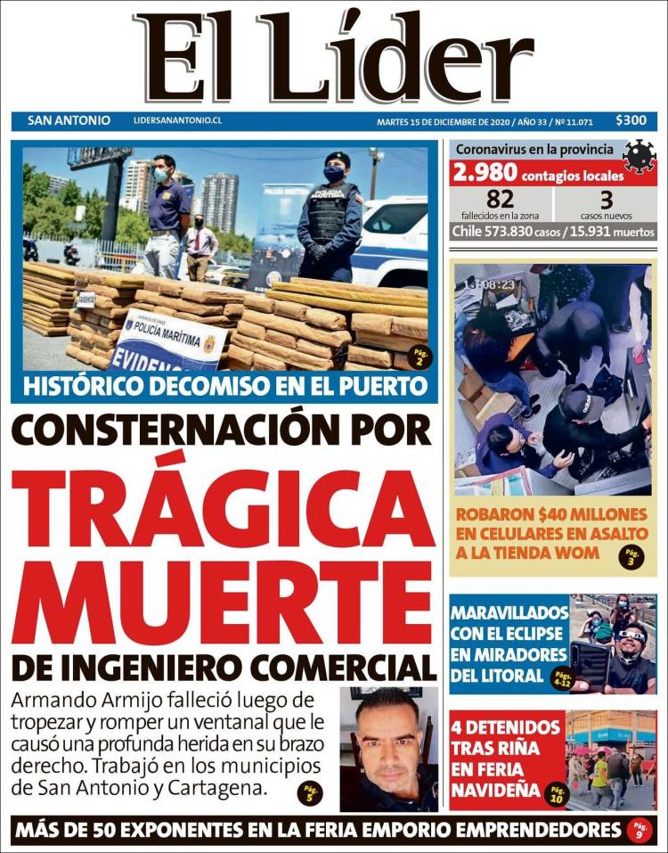 Portada de Lider de San Antonio (Chile)