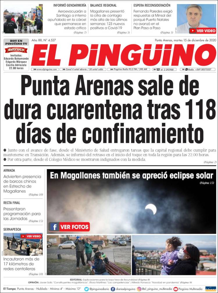 Portada de El Pingüino (Chile)