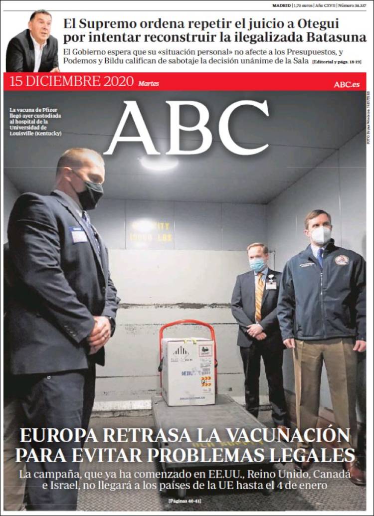 Portada de ABC (Espa&ntilde;a)