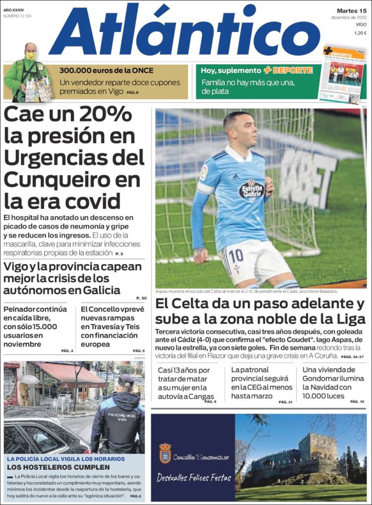 Portada de Atlántico Diario (Espa&ntilde;a)