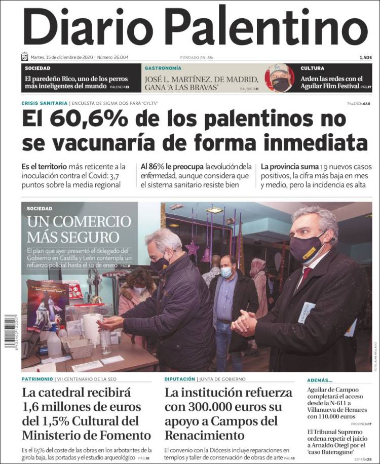 Portada de Diario Palentino (Espa&ntilde;a)