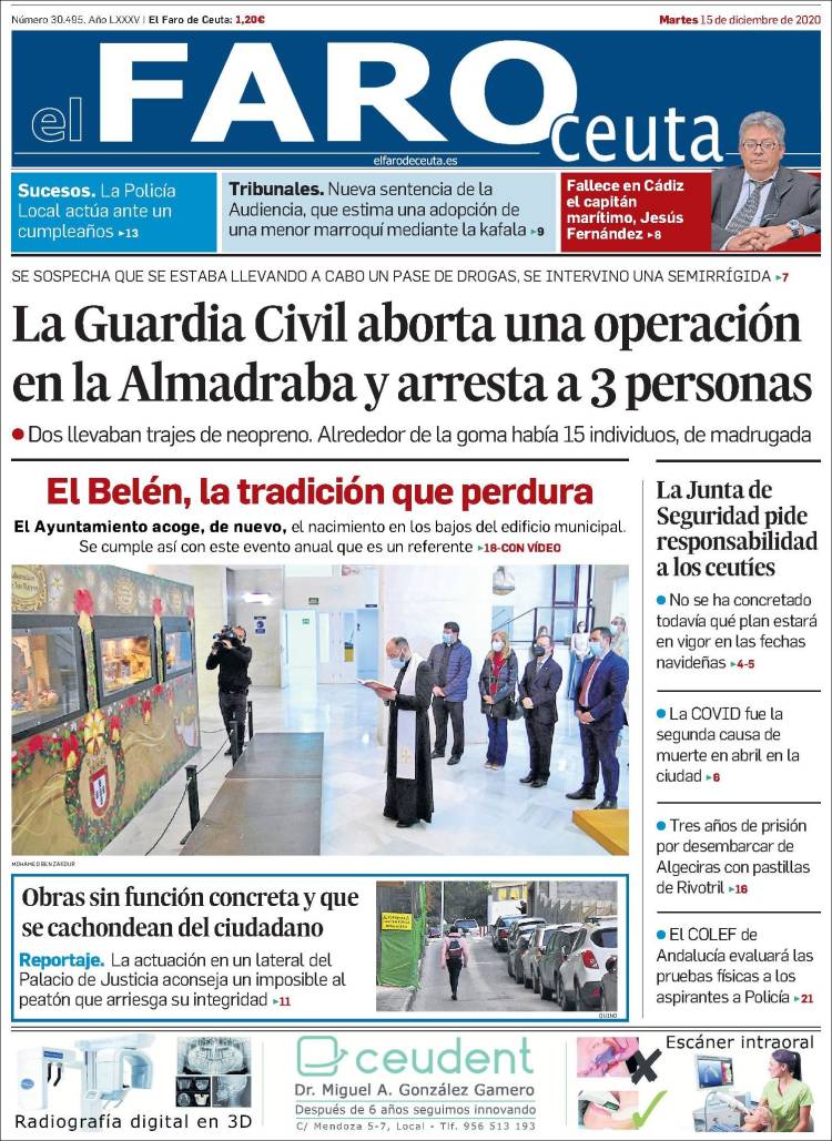 Portada de El Faro de Ceuta (Espa&ntilde;a)