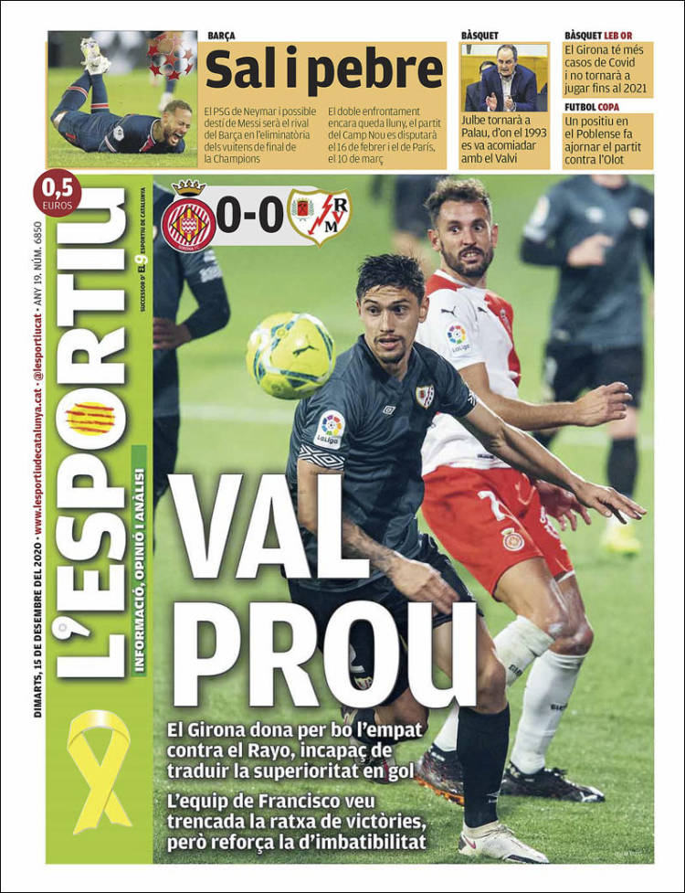 Portada de L'Esportiu : Girona (Espa&ntilde;a)