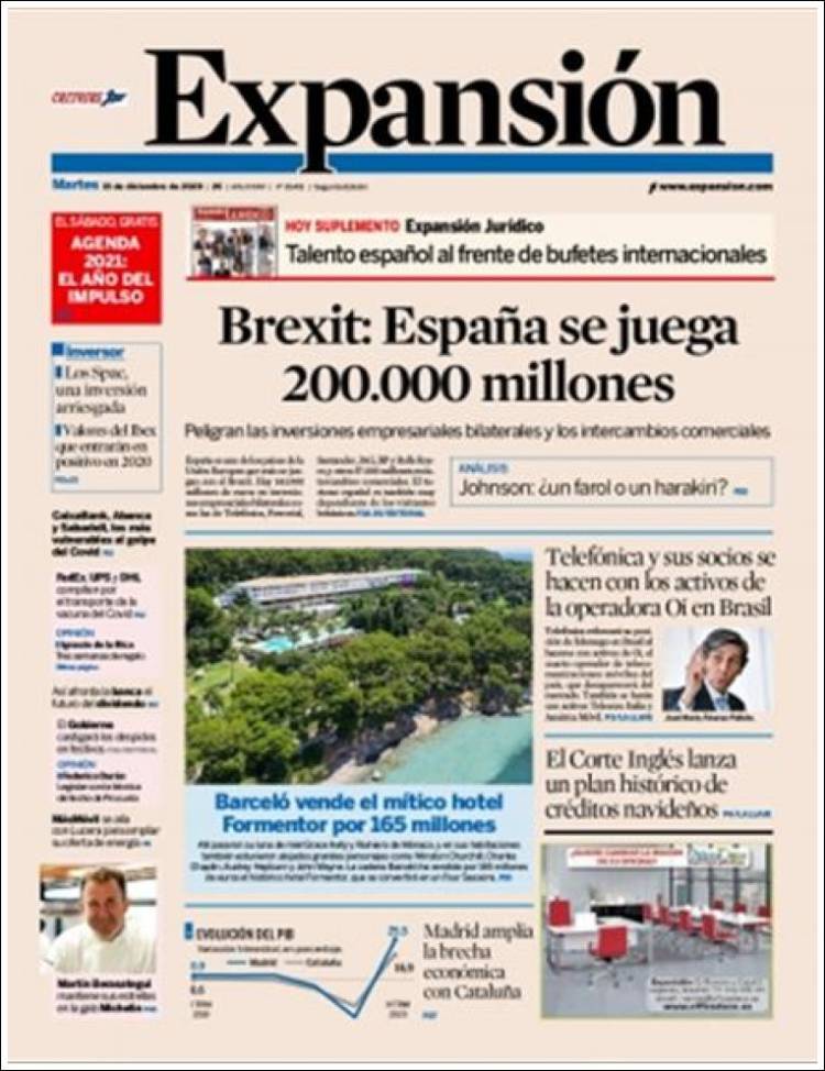 Portada de Expansión (Espa&ntilde;a)