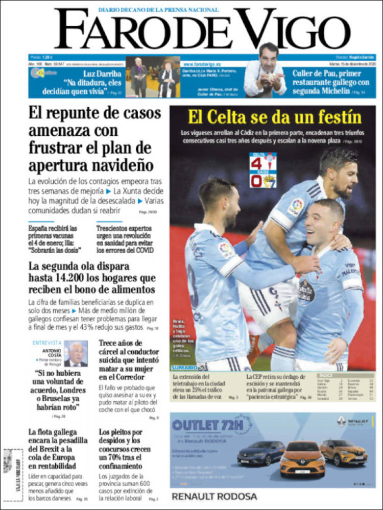 Portada de Faro de Vigo (Espa&ntilde;a)