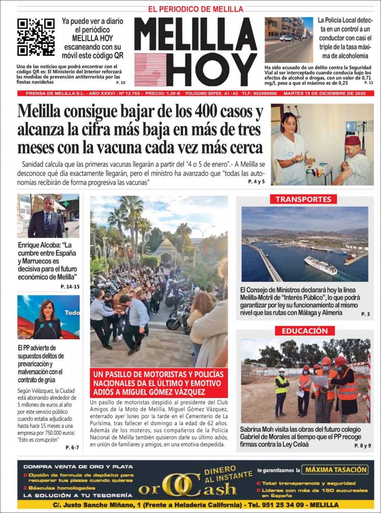 Portada de Melilla Hoy (Espa&ntilde;a)