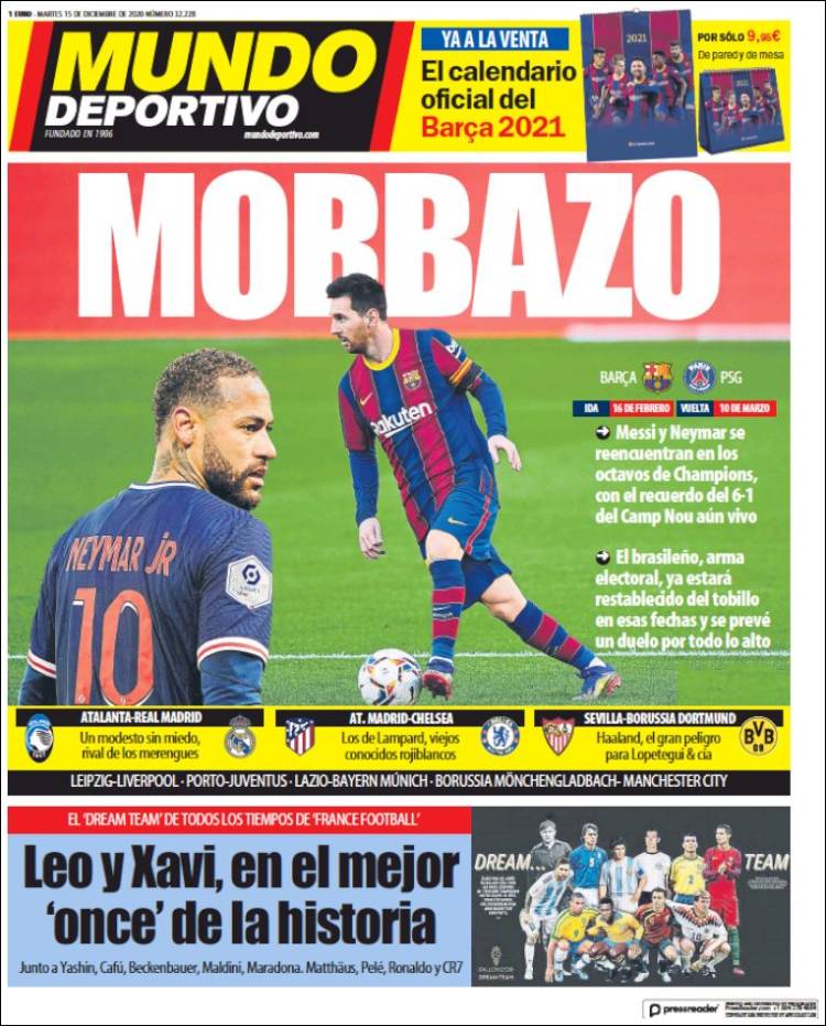 Portada de El Mundo Deportivo (Espa&ntilde;a)
