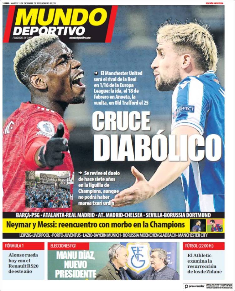 Portada de Mundo Deportivo Gipuzkoa (Espa&ntilde;a)