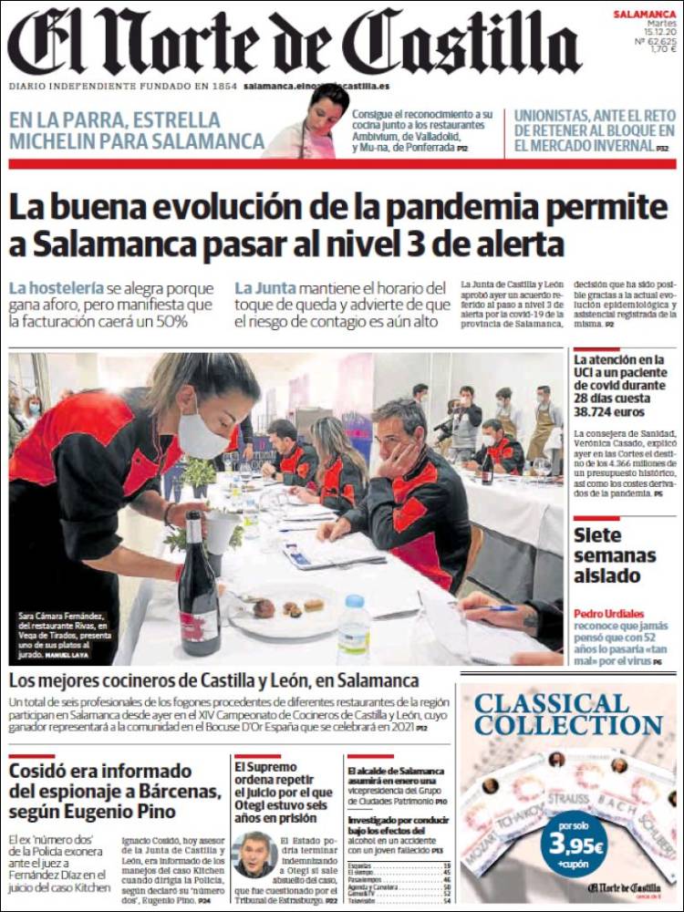 Portada de Norte de Castilla - Salamanca (Espa&ntilde;a)