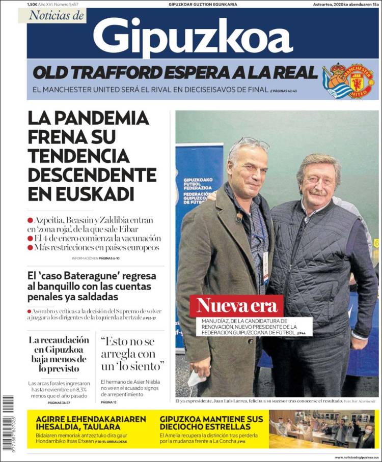 Portada de Noticias de Gipuzkoa (Espa&ntilde;a)