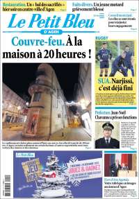 Portada de Le Petit Bleu (Francia)