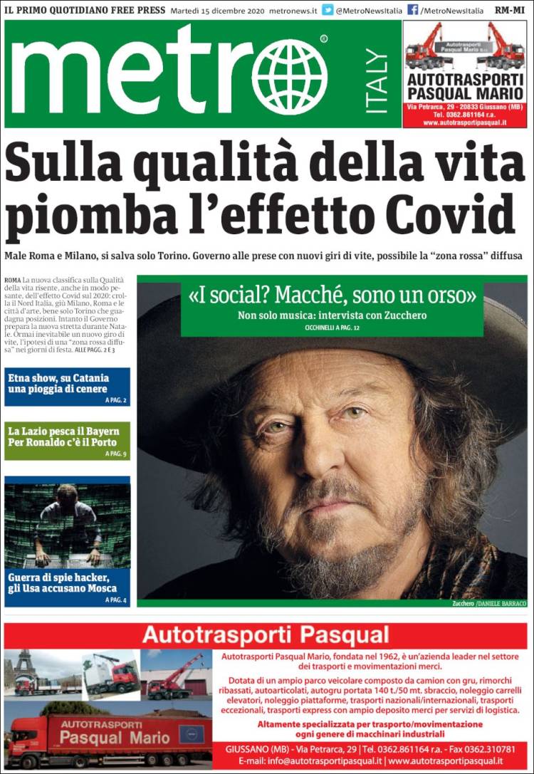 Portada de Metro - Milano (Italia)