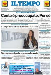 Portada de Il Tempo (Italia)