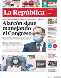 Portada de La Republica (Per&uacute;)