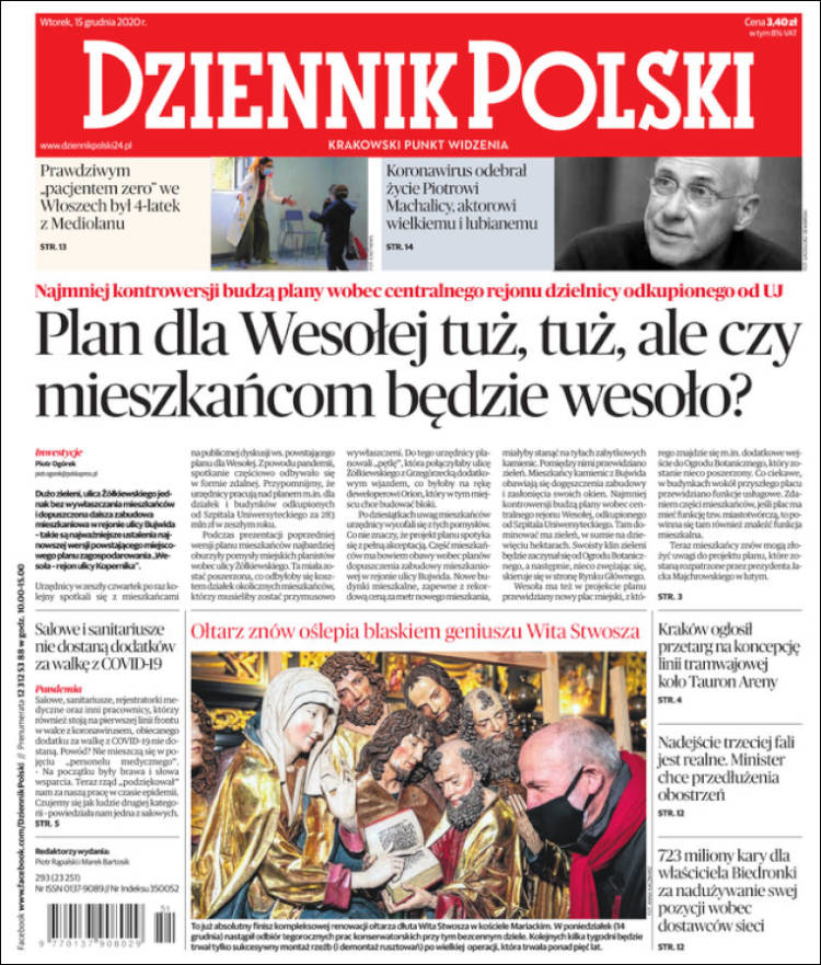 Portada de Dziennik (Polonia)