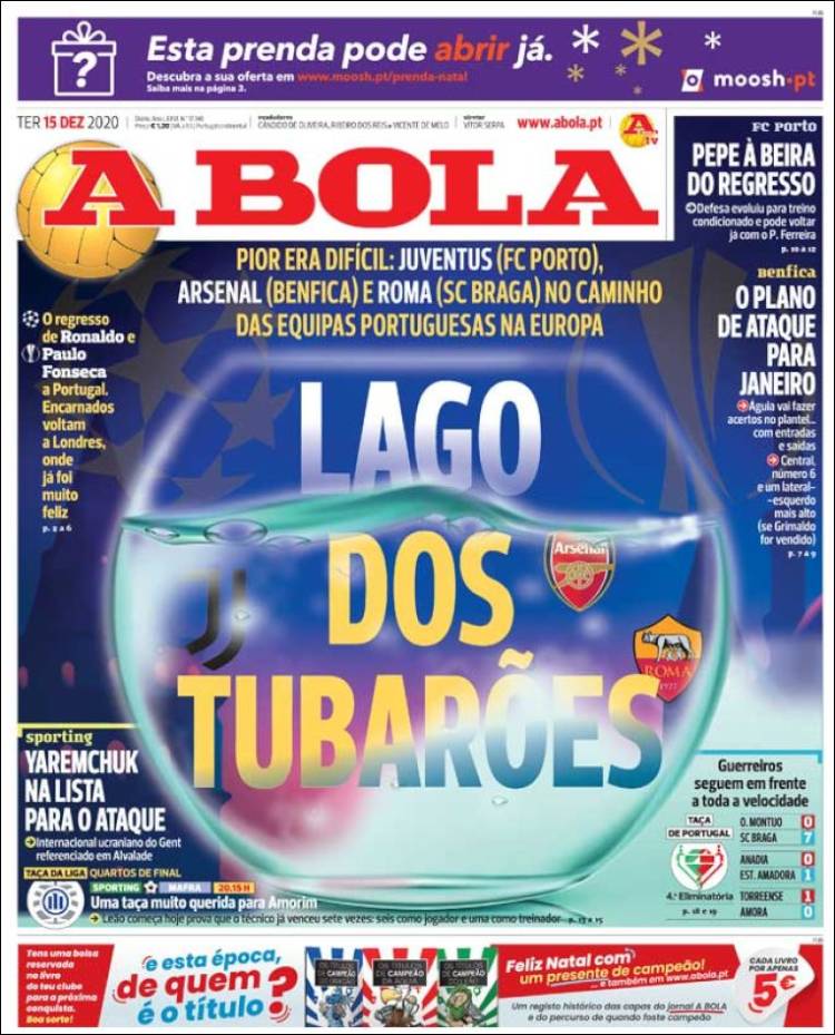 Portada de A Bola (Portugal)