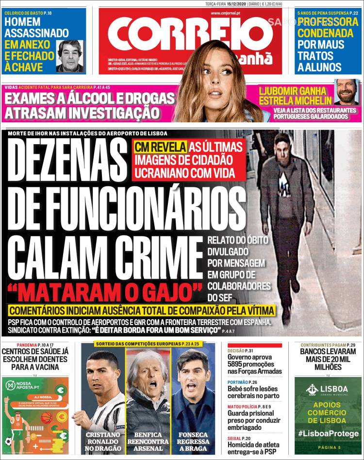 Portada de Correio da Manhã (Portugal)