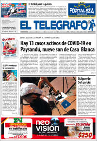 Portada de El Telégrafo (Uruguay)
