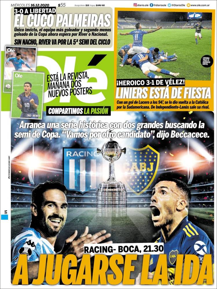 Portada de Olé (Argentina)