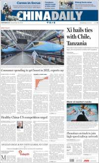 Portada de China Daily (China)