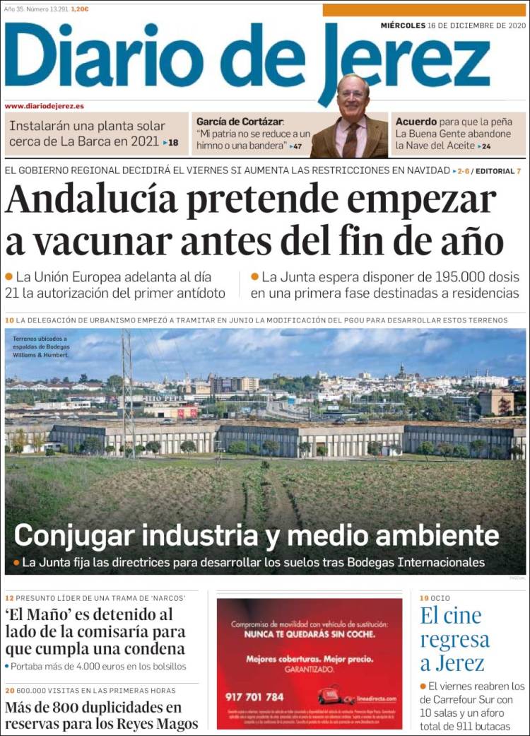 Portada de Diario de Jerez (Espa&ntilde;a)