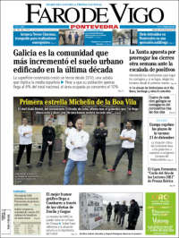 Portada de El Faro de Vigo - Pontevedra (Espa&ntilde;a)