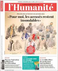 Portada de l'Humanite (Francia)