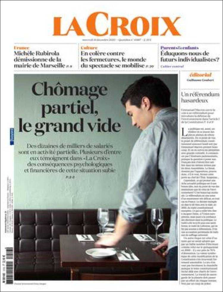 Portada de La Croix (Francia)