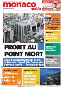 Portada de Nice-Matin (Francia)