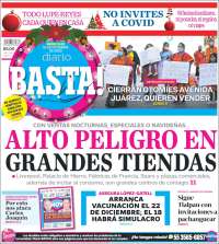 Portada de Diario Basta (México)