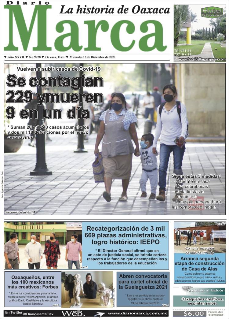 Portada de Diario Marca (México)