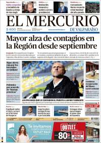 Portada de Mercurio de Valparaiso (Chile)