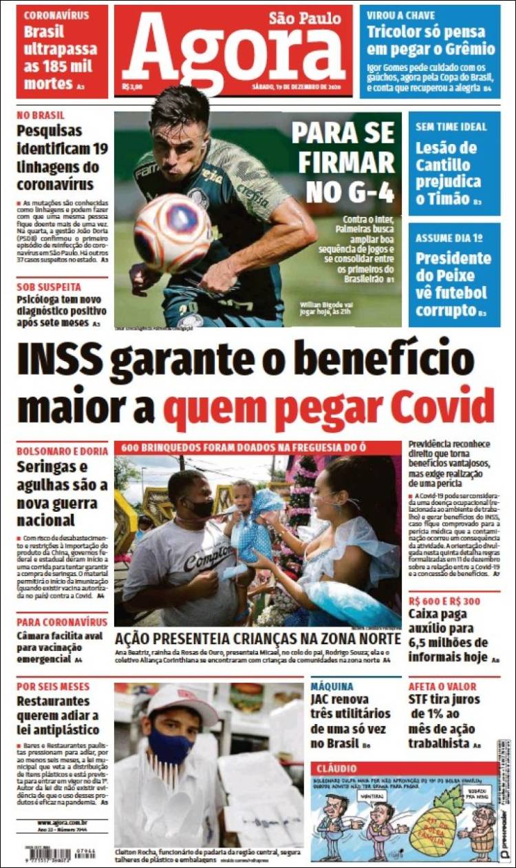 Portada de Jornal Agora (Brasil)