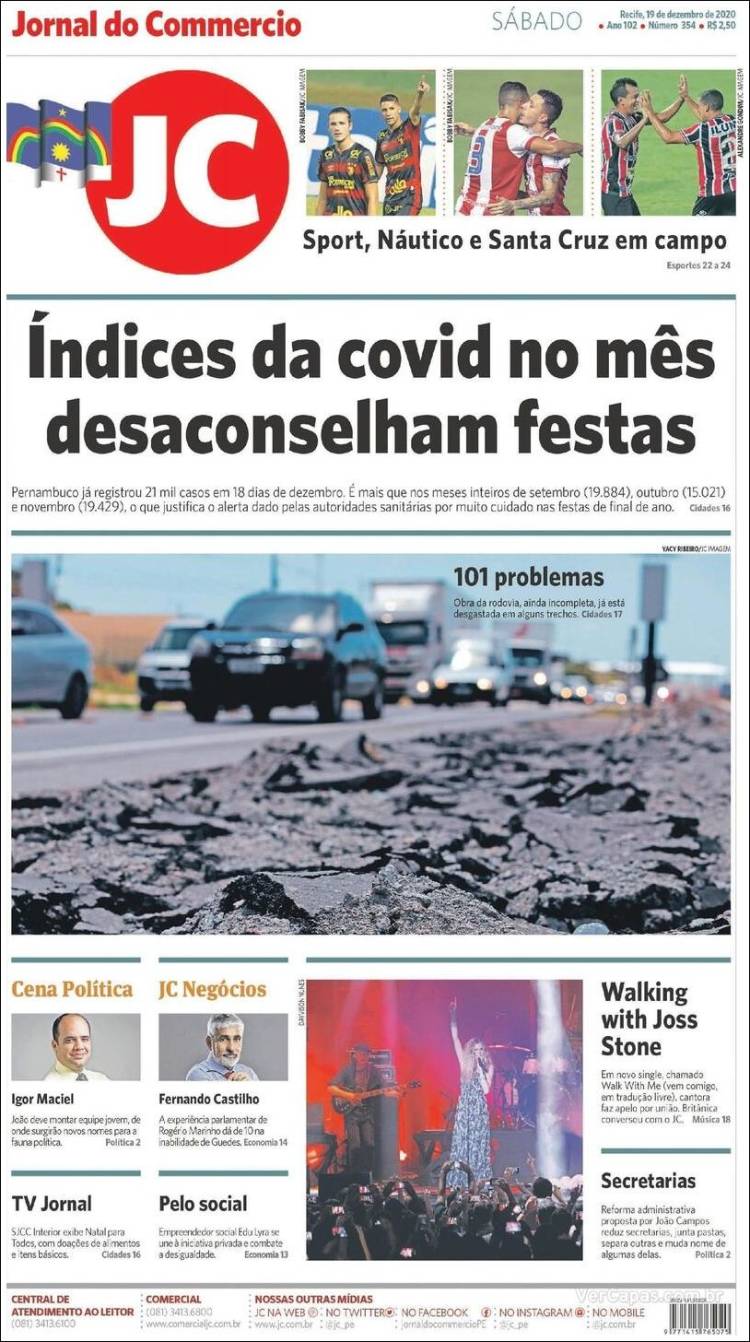 Portada de Jornal do Comércio (Brasil)