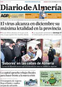 Portada de Diario de Almería (España)