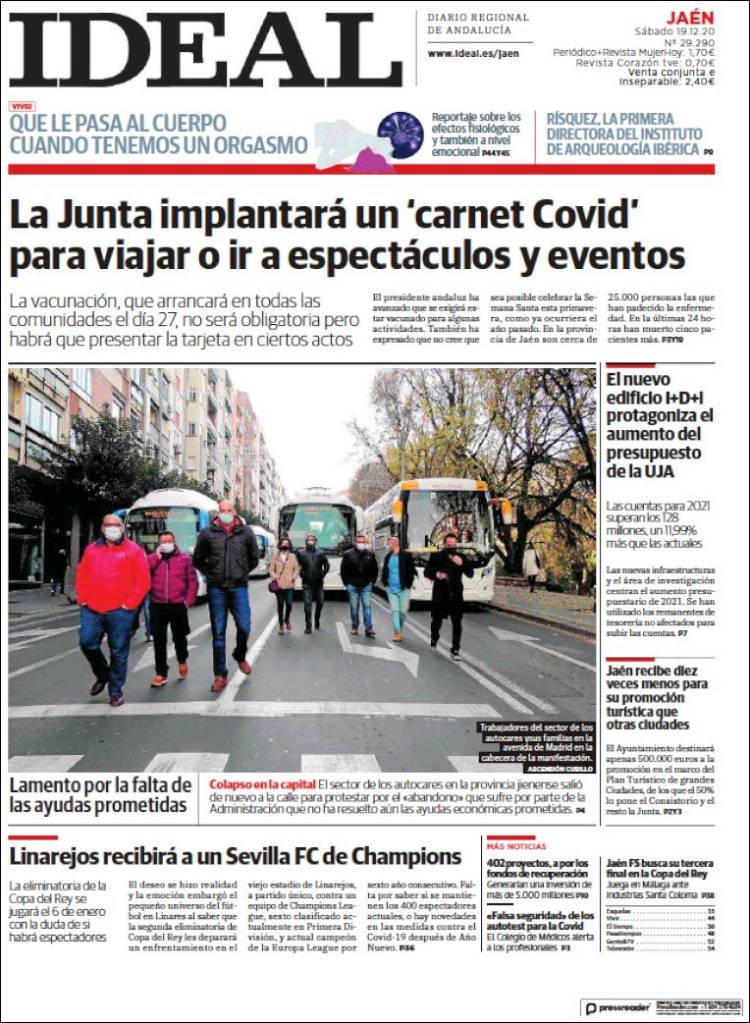 Portada de El Ideal de Jaén (España)