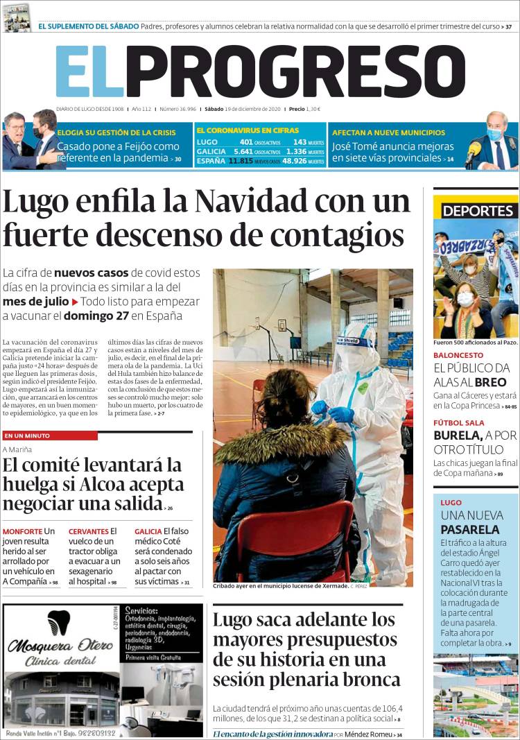 Portada de El Progreso (España)