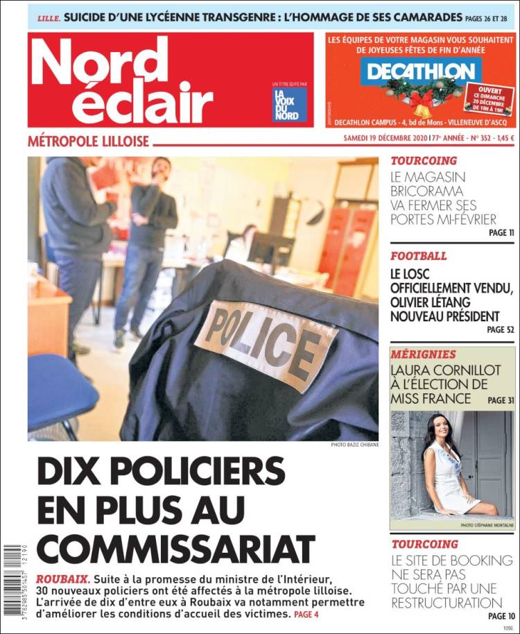 Portada de Nord Éclair (Francia)