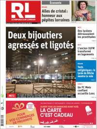 Portada de Le Republicain Lorrain (Francia)