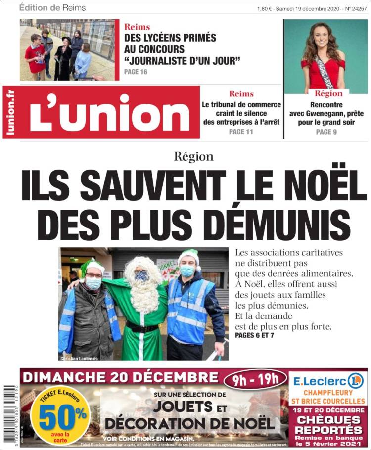 Portada de L'Union (Francia)