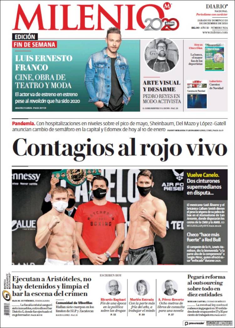 Portada de Milenio (México)