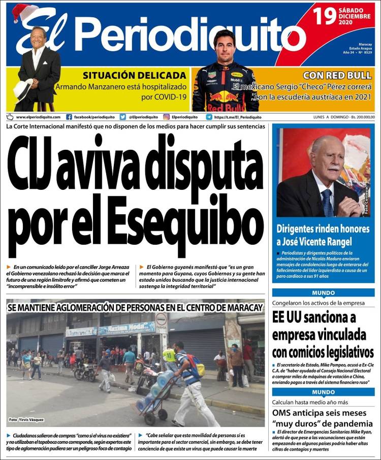Portada de Periodiquito de Aragua (Venezuela)