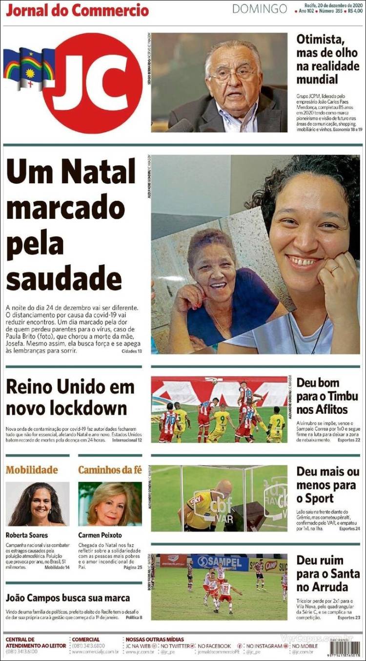 Portada de Jornal do Comércio (Brasil)