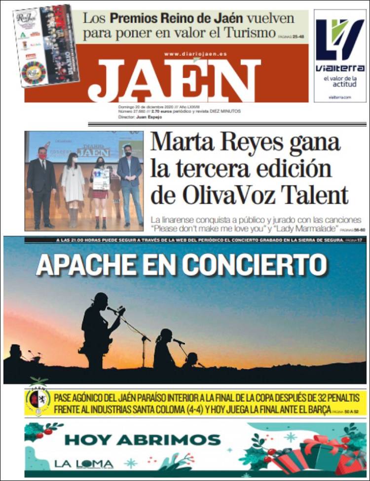 Portada de Diario Jaén (España)