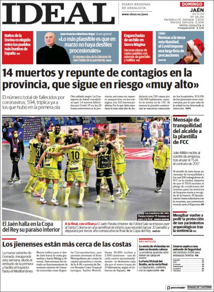 Portada de El Ideal de Jaén (España)