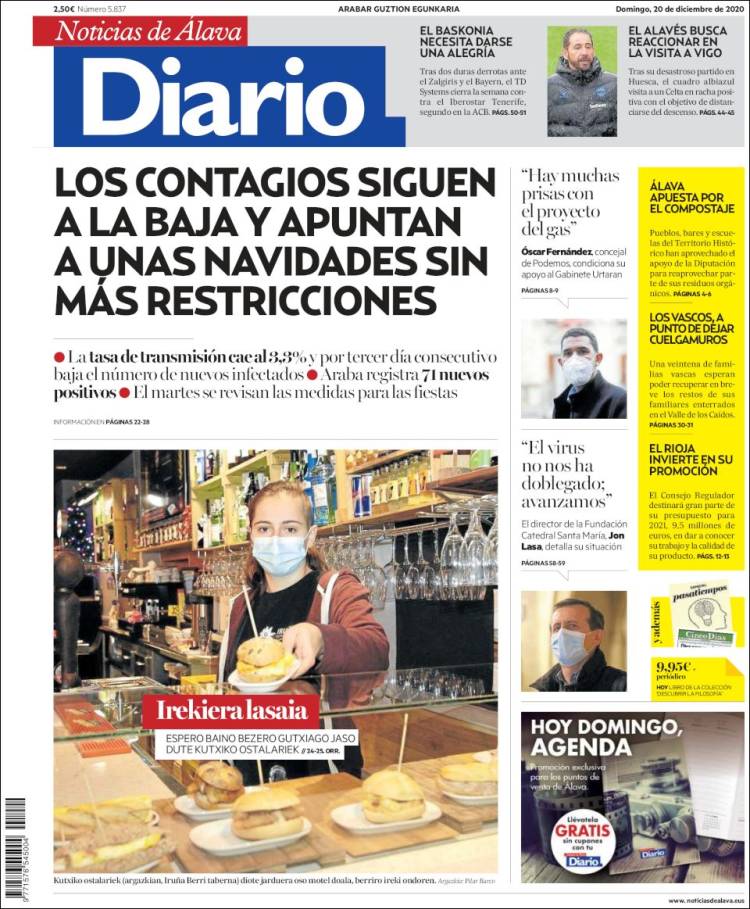 Portada de Noticias de Álava (España)