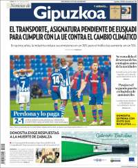 Portada de Noticias de Gipuzkoa (España)