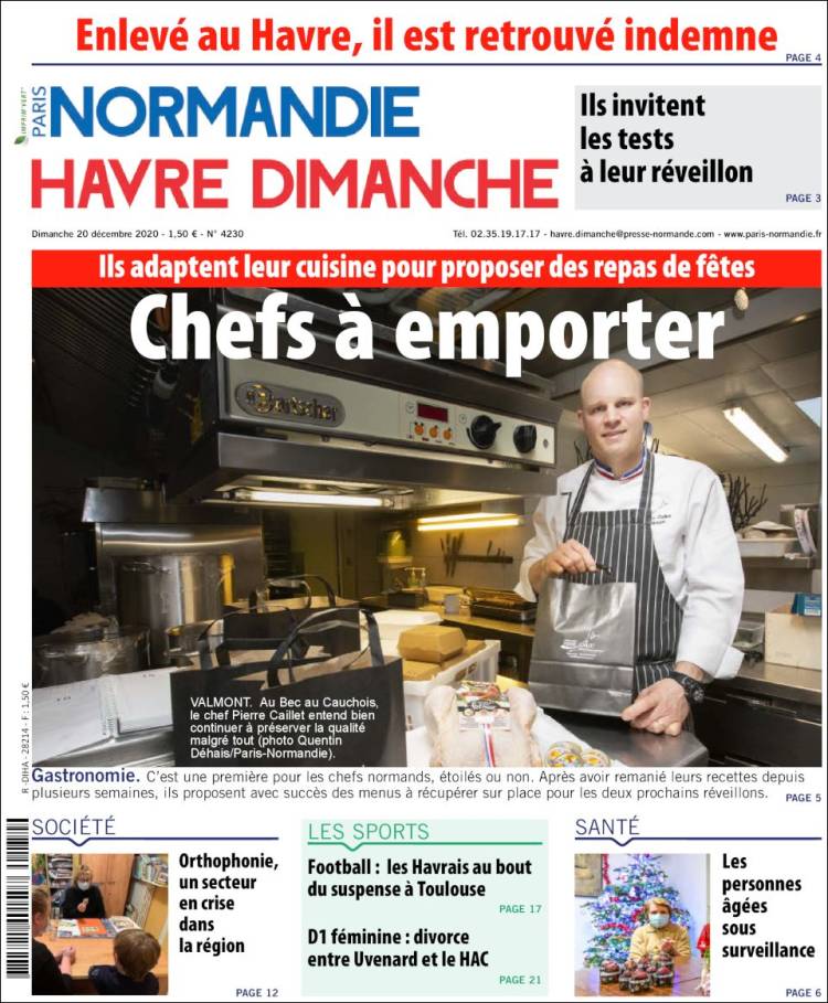 Portada de Le Havre Libre (Francia)