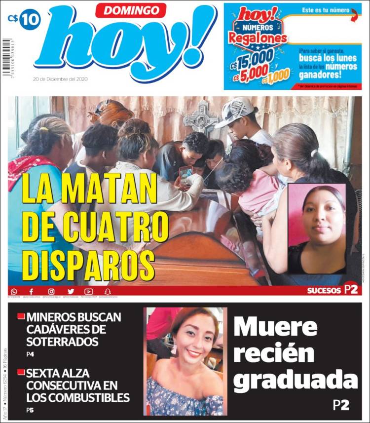 Portada de Hoy (Nicaragua)